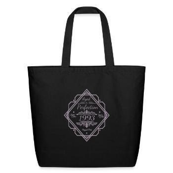 Vintage 1993 Birthday Matured to perfection - Eco-Friendly Cotton Tote - black - Front