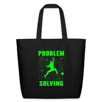 Problem Solving - Eco-Friendly Cotton Tote - black - Front