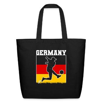 Germany 2022 Football Germany Flag - Eco-Friendly Cotton Tote - black - Front