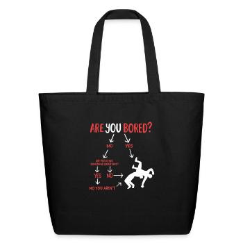 Wrestling - Eco-Friendly Cotton Tote - black - Front