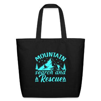 Mountain Search and Rescue - Eco-Friendly Cotton Tote - black - Front