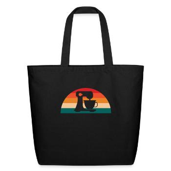 Wake And Bake Baking Mixer For Baking Lover - Eco-Friendly Cotton Tote - black - Front