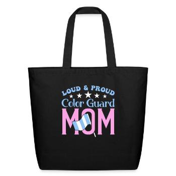 Crazy Color Guard Mom - Eco-Friendly Cotton Tote - black - Front