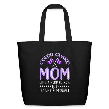 Color Guard Mom - Eco-Friendly Cotton Tote - black - Front