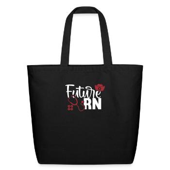Nurse Nursing Registered Nurse - Eco-Friendly Cotton Tote - black - Front