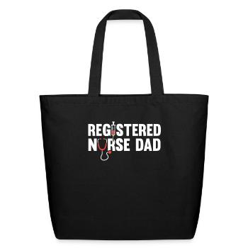Nurse Nursing Registered Nurse - Eco-Friendly Cotton Tote - black - Front