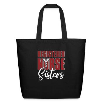 Nurse Nursing Registered Nurse - Eco-Friendly Cotton Tote - black - Front