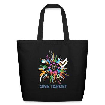 One target - Eco-Friendly Cotton Tote - black - Front