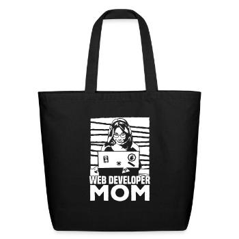 Web Developer - Eco-Friendly Cotton Tote - black - Front