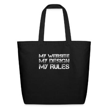 Web Developer - Eco-Friendly Cotton Tote - black - Front