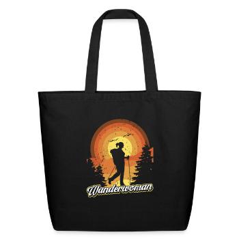 Wanderwoman - Eco-Friendly Cotton Tote - black - Front