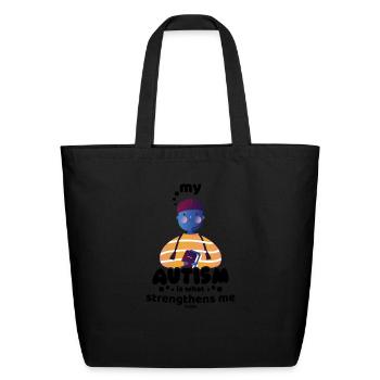 Autism autistic son Young - Eco-Friendly Cotton Tote - black - Front