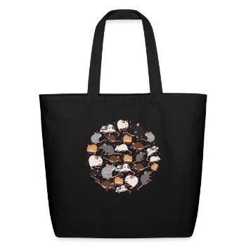 Types of Rats Cute Rat Owner - Eco-Friendly Cotton Tote - black - Front