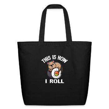 Quokka - Eco-Friendly Cotton Tote - black - Front
