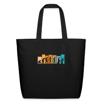 Evolution Christ Christian Religious - Eco-Friendly Cotton Tote - black - Front