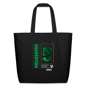 Philiosophy Streetwear - Eco-Friendly Cotton Tote - black - Front