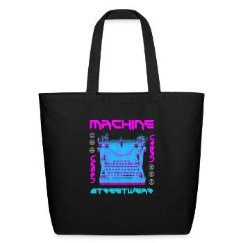 Machine Streetwear - Eco-Friendly Cotton Tote - black - Front