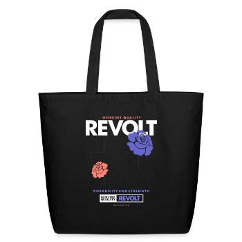 Revolt Streetwear - Eco-Friendly Cotton Tote - black - Front