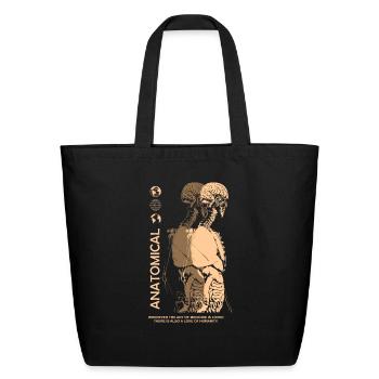 Anatomical Streetwear - Eco-Friendly Cotton Tote - black - Front
