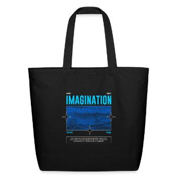 Imagination Streetwear - Eco-Friendly Cotton Tote - black - Front