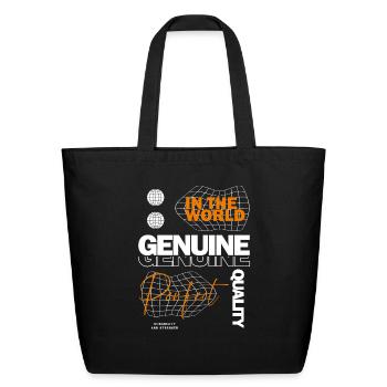 Genuine Streetwear - Eco-Friendly Cotton Tote - black - Front