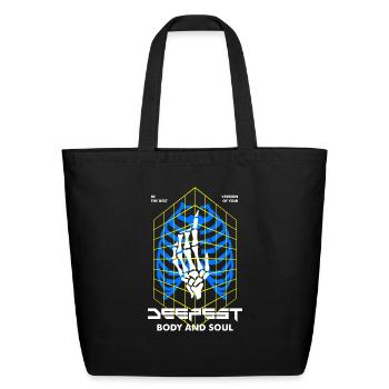 Deepest Streetwear - Eco-Friendly Cotton Tote - black - Front