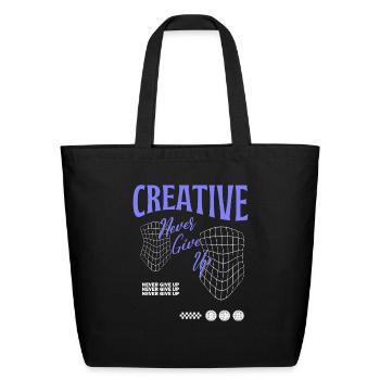 Creative Streetwear - Eco-Friendly Cotton Tote - black - Front