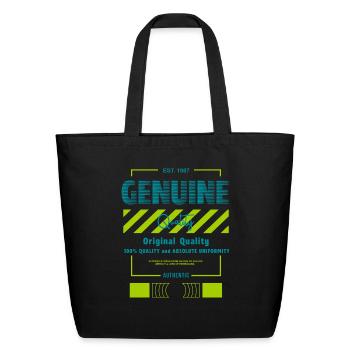 Genuine Streetwear - Eco-Friendly Cotton Tote - black - Front
