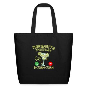 Margarita Emergency Call 9-Juan-Juan Cinco De Mayo - Eco-Friendly Cotton Tote - black - Front