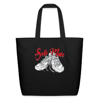 Sole Mate Shoe Collector Sneakerhead Sneakers - Eco-Friendly Cotton Tote - black - Front