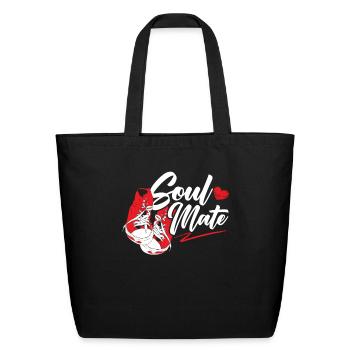 Sole Mate Shoe Collector Sneakerhead Sneakers - Eco-Friendly Cotton Tote - black - Front