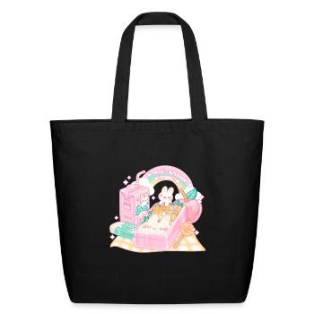 Anti Artblock Meal - Eco-Friendly Cotton Tote - black - Front