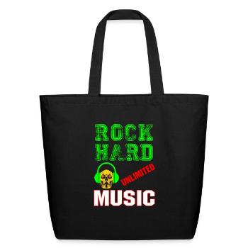 ROCK HARD UNLIMITED MUSIC - Eco-Friendly Cotton Tote - black - Front