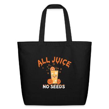 All Juice No Seed Essential - Eco-Friendly Cotton Tote - black - Front