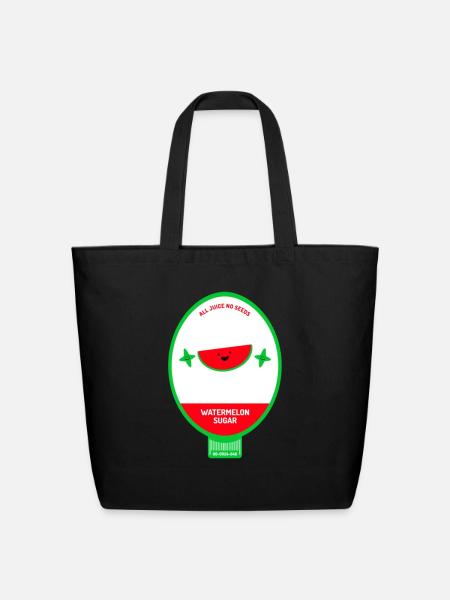 All Juice No Seeds Cap - Eco-Friendly Cotton Tote - black