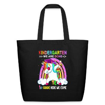 Kindergarten Graduation class of 2023 Graduate uni - Eco-Friendly Cotton Tote - black - Front
