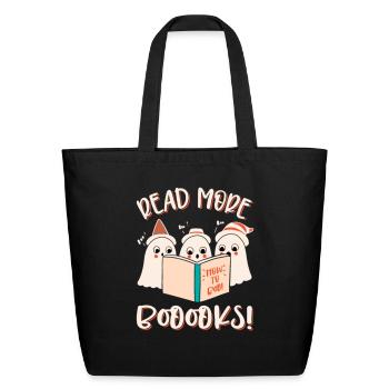 Read More Book read more books Halloween Reading - Eco-Friendly Cotton Tote - black - Front