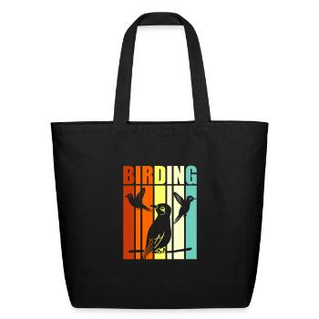 Bird Day Birding Love Bird Watchers - Eco-Friendly Cotton Tote - black - Front