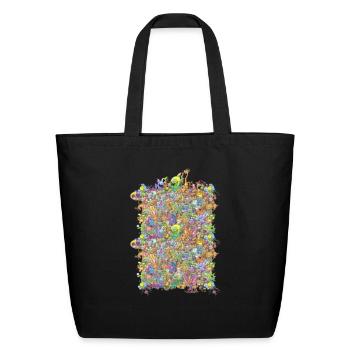 Creatures Festival - Eco-Friendly Cotton Tote - black - Front