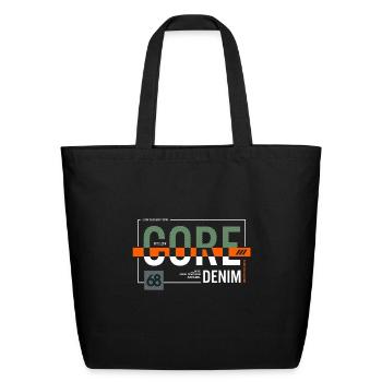 CORE DENIM - Eco-Friendly Cotton Tote - black - Front