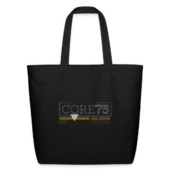 Core denim - Eco-Friendly Cotton Tote - black - Front