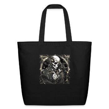 Totenkopf Skull Skulls Skull Skeleton - Eco-Friendly Cotton Tote - black - Front