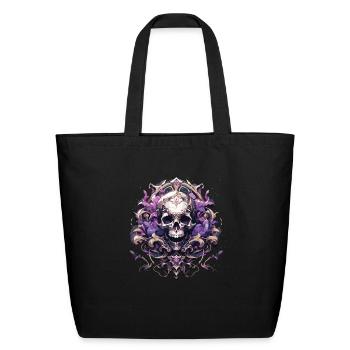Totenkopf Skull Skulls Skull Skeleton - Eco-Friendly Cotton Tote - black - Front