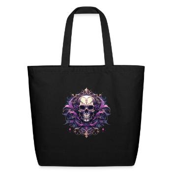 Totenkopf Skull Skulls Skull Skeleton - Eco-Friendly Cotton Tote - black - Front