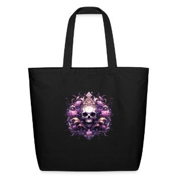 Totenkopf Skull Skulls Skull Skeleton - Eco-Friendly Cotton Tote - black - Front