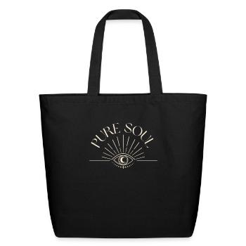 Pure Soul Butterfly Free Soul Hippie Soul - Eco-Friendly Cotton Tote - black - Front