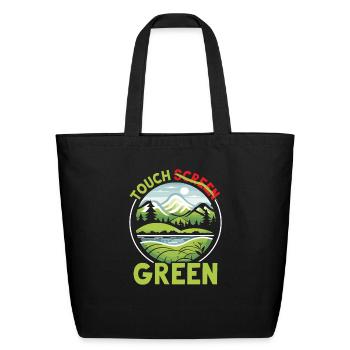 Digital Detox Mobile Phone Fasting Go Offline - Eco-Friendly Cotton Tote - black - Front