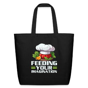 Catering Service Caterer Food Chef Waiter - Eco-Friendly Cotton Tote - black - Front