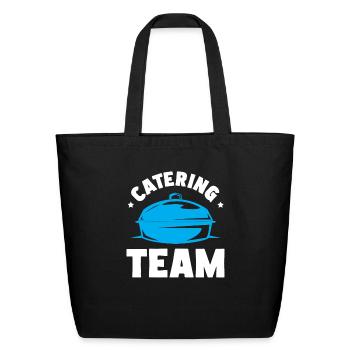 Catering Service Caterer Food Chef Waiter - Eco-Friendly Cotton Tote - black - Front
