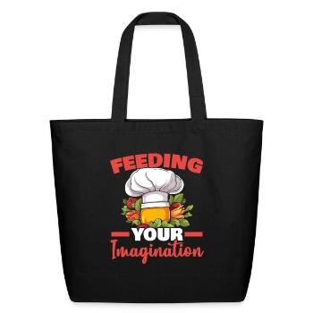 Catering Service Caterer Food Chef Waiter - Eco-Friendly Cotton Tote - black - Front